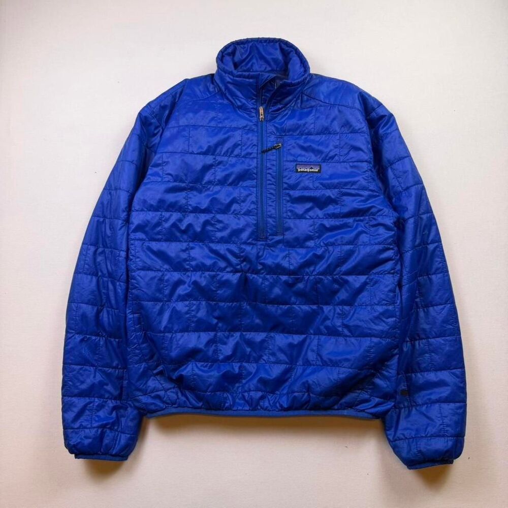 Patagonia Blue Micropuff Pullover Jacket Size M